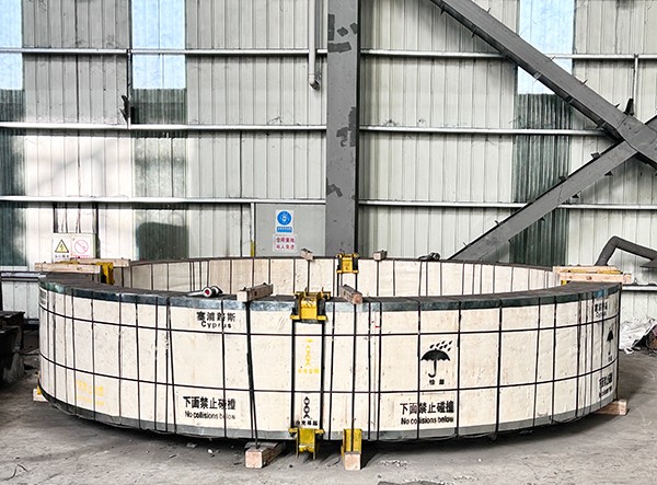 110噸的大輪帶質(zhì)量通過質(zhì)檢